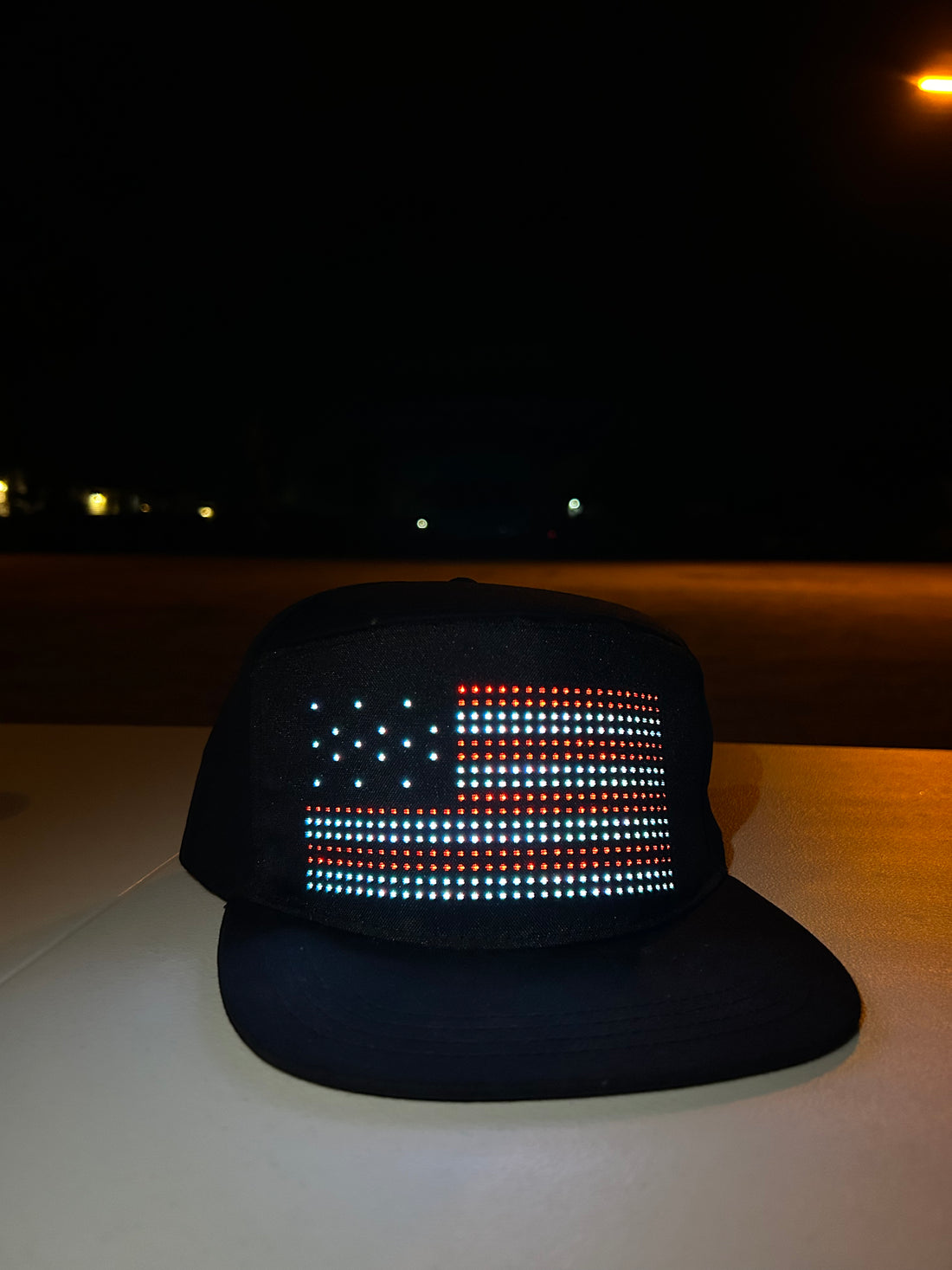 American Flag M1632 LED Baseball Cap